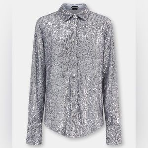 Tom Ford Sequin Button Up Shirt